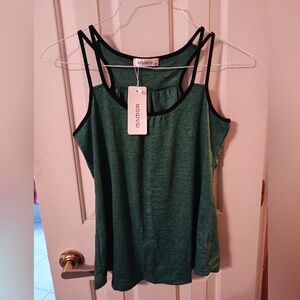 Green Women's Sleeveless Top